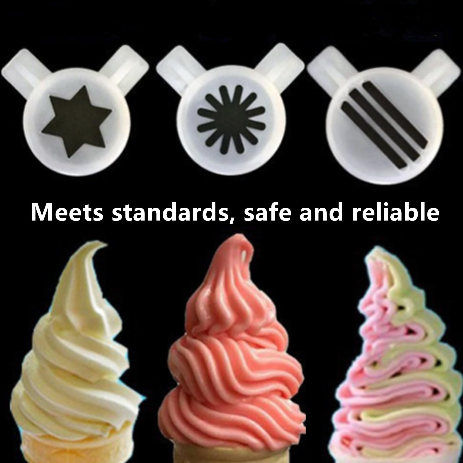 Ice Cream Machine Caps - Hexagram, Snowflakes & Sandwiches -4