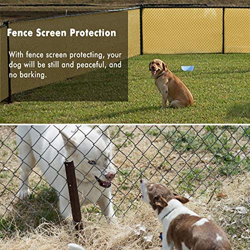 UPGRADE Fence Screen 6' x 50' Privacy Screen Fence with Heavy Duty Grommets for Visibility Blockage & Home Protection - Sand