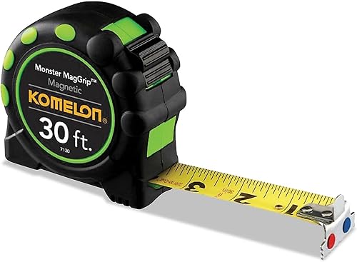 Cinta métrica Komelon 7130 Monster Maggrip de 30 pies con extremo magnético