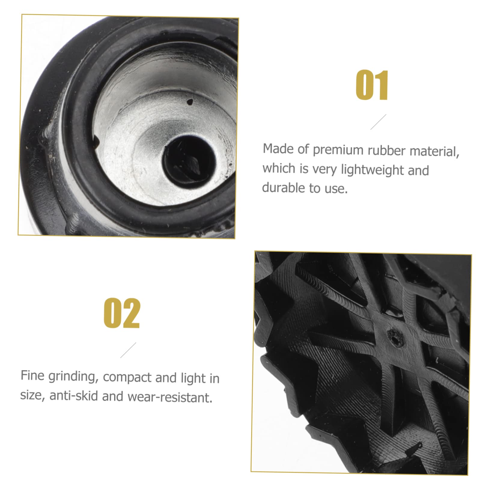 KOMBIUDA Trekking Poles for Hiking 9pcs Crutch Rubber Head Anti-Slip Crutch Foot Pads Climbing Stick Feet Walking Stick Ends