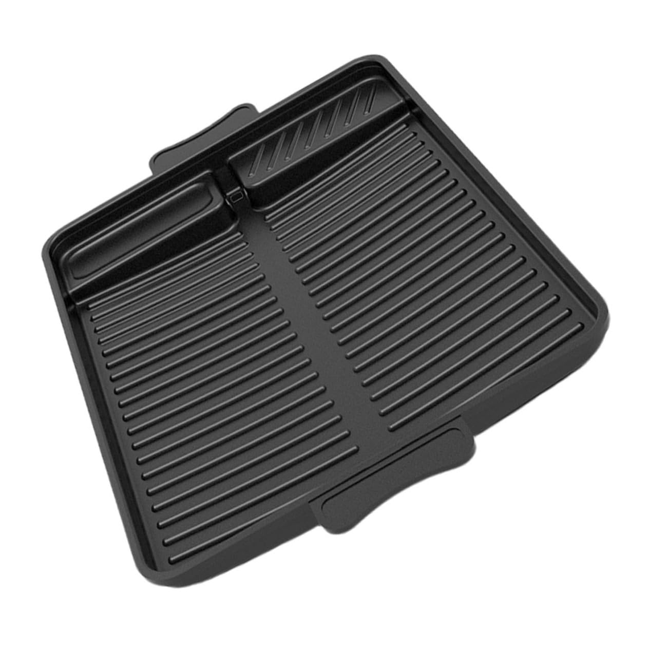 Coreana Piastra in Rettangolare Antiaderente Alluminio Nero Barbecue