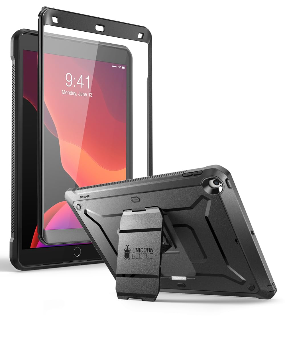 SUPCASE for iPad 9th/8th/7th Gen Case 10.2 inch 2021/2020/2019, Black
