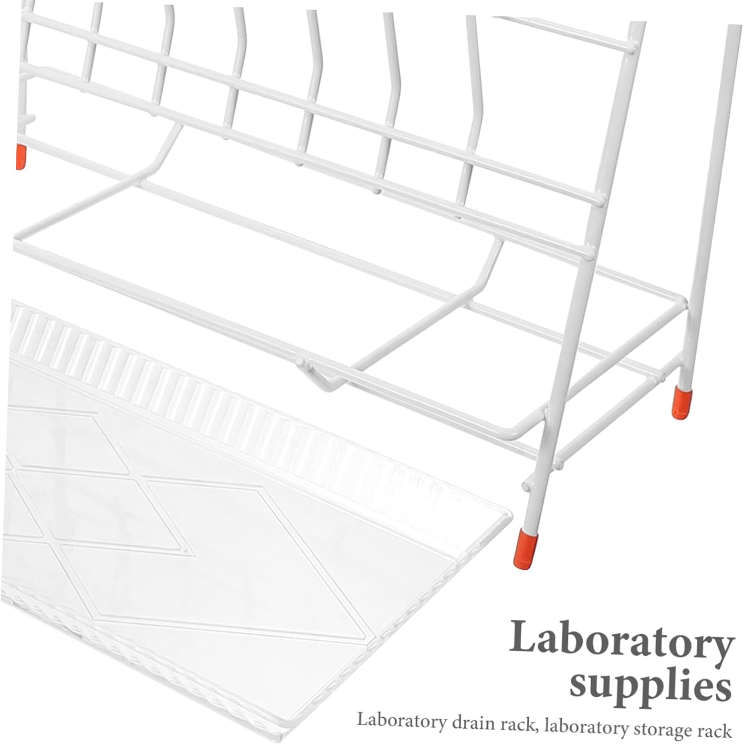 Test Tube Drying Rack Laboratory Draining Rack with Anti-Slip Pads Compact Design for Bottle Drying and Lab Use Sturdy Construction