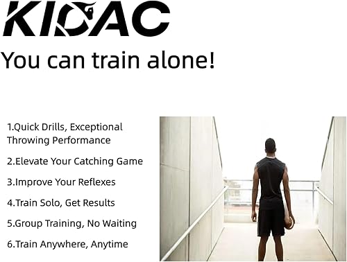 Vista 2 de Kidac 69 Size Football Training Equipment Youth Fun Sports & Outdoors Toy,Football Practice,Throwing Machine,MVP Skills Game,6pcs Accessories