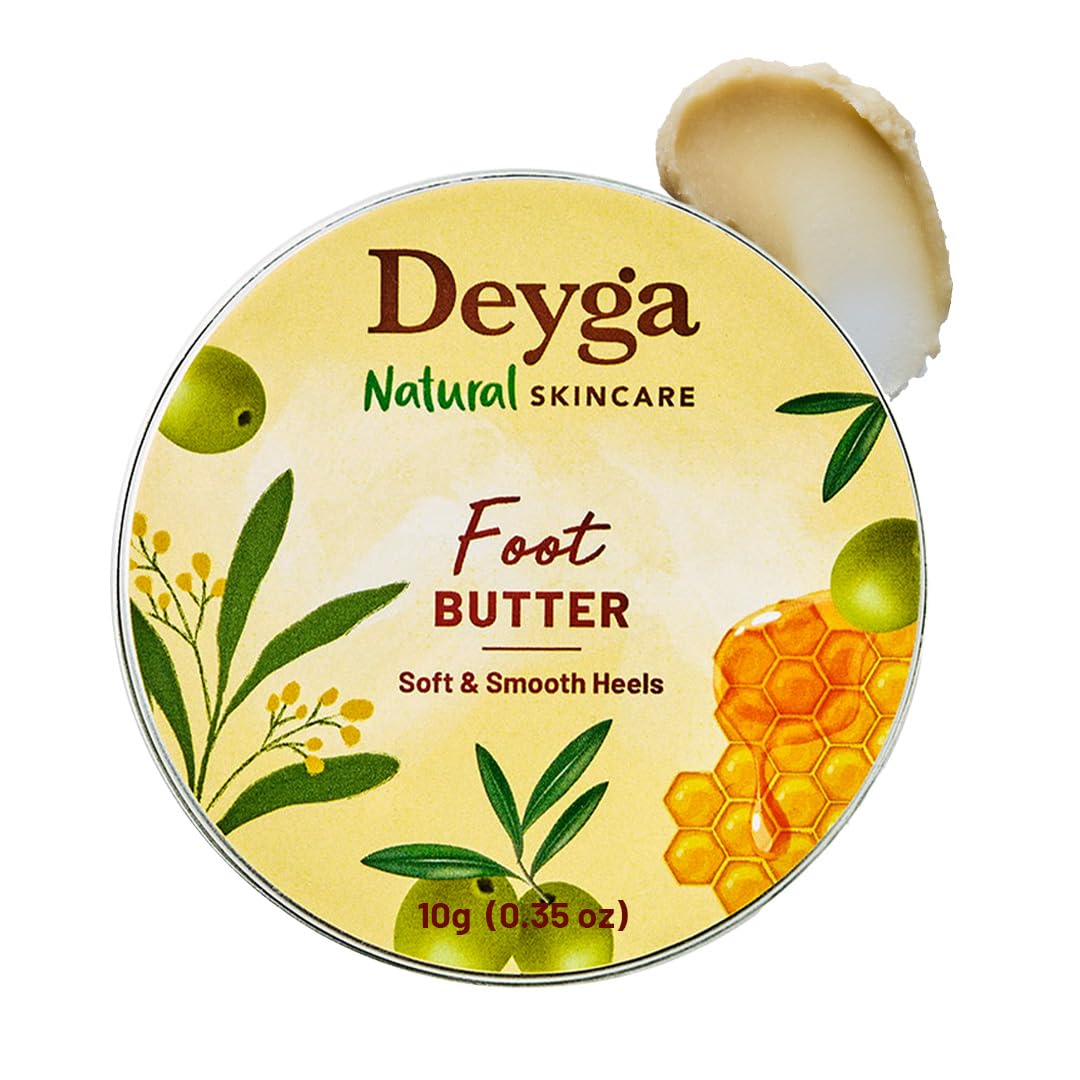 Deyga Foot Cream Trial Pack | For Dry And Cracked Feet | Moisturizes Rough Heels | Suitable For All Skin Types| Foot Butter For Men & Women| Prevents Wrinkles (10 Gram - Trial Pack)