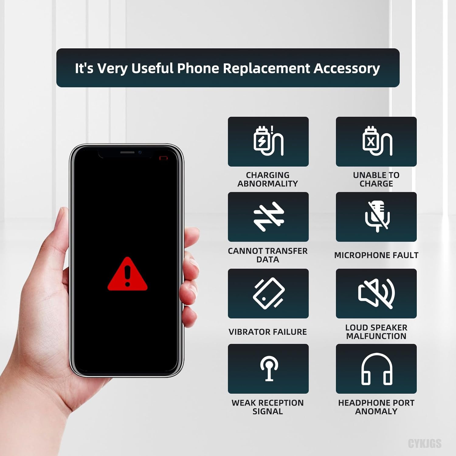 for iPhone 11 Charging Port Dock Connector Replacement OEM White Headphone Port USB Charge Flex Cable Microphone Antanna Ribbon Assembly Repair Tools Kits Waterproof Sticker A2111 A2223 A2221