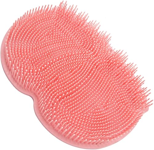 1 cojín de masaje de pies antideslizante para ducha, tapete antideslizante para la espalda, cepillo para la ducha, masajeador de pies, tapete