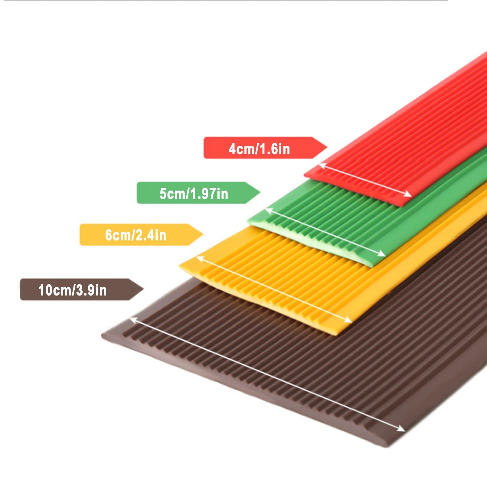 Borde de Escalera de Vinilo Antideslizante, Perfil de PVC Autoadhesivo de Borde Para Escaleras, Antideslizante, Utilizado Para Escaleras Interiores Y Exteriores, Tiras Antideslizantes Para Peldaños(Br