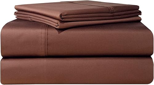 Pointehaven Juego de sábanas y fundas de almohada de 100 % algodón suave de 500 hilos, tejido satinado de 500 hilos, se adapta a colchones de 21