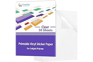 Gwybkq Clear Printable Vinyl Sticker Paper - Preserve Your Memories in Vibrant, Crystal-clear Style