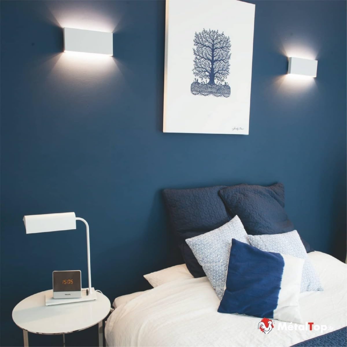 Metaltop - Peinture Mur Interieur - Gris agate - RAL 7038-5 L - Lessivable, finition pro, application facile sur tous murs.