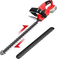 Cortador De Cerca Viva Compatível Com Bateria Milwaukee De 18V (Somente Ferramenta), Aparador De Cerca Viva Sem Fio Com Motor Sem Escova De 1600 Rpm, Lâmina De 22" Com Capacidade De Corte