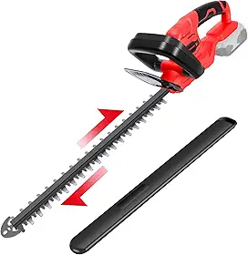 Cortador De Cerca Viva Compatível Com Bateria Milwaukee De 18V (Somente Ferramenta), Aparador De Cerca Viva Sem Fio Com Motor Sem Escova De 1600 Rpm, Lâmina De 22" Com Capacidade De Corte