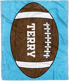 Custom Blanket with Names Sports and Kids Name Throw Fleece Blankets