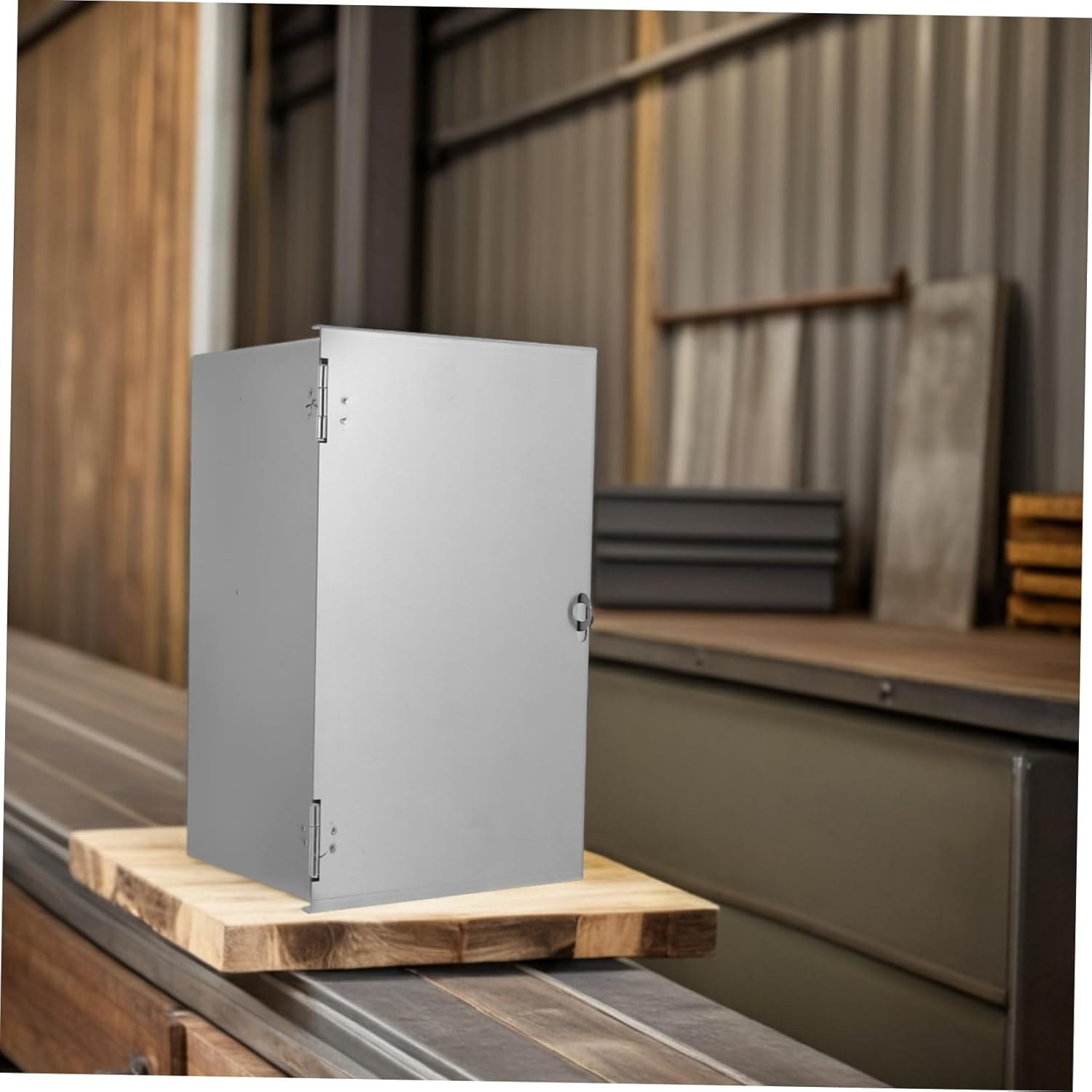 TEHAUX Stainless Steel Outdoor Electrical Box Weatherproof Socket Box Lock Outdoor Plug Sockets Cover