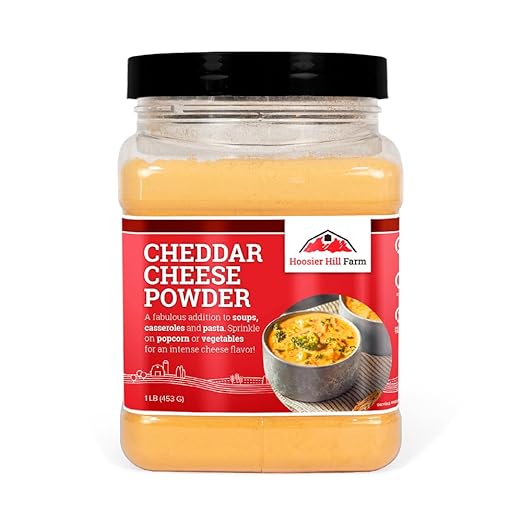 Hoosier Hill Farm Cheddar Cheese Powder, 1LB (Pack of 1)