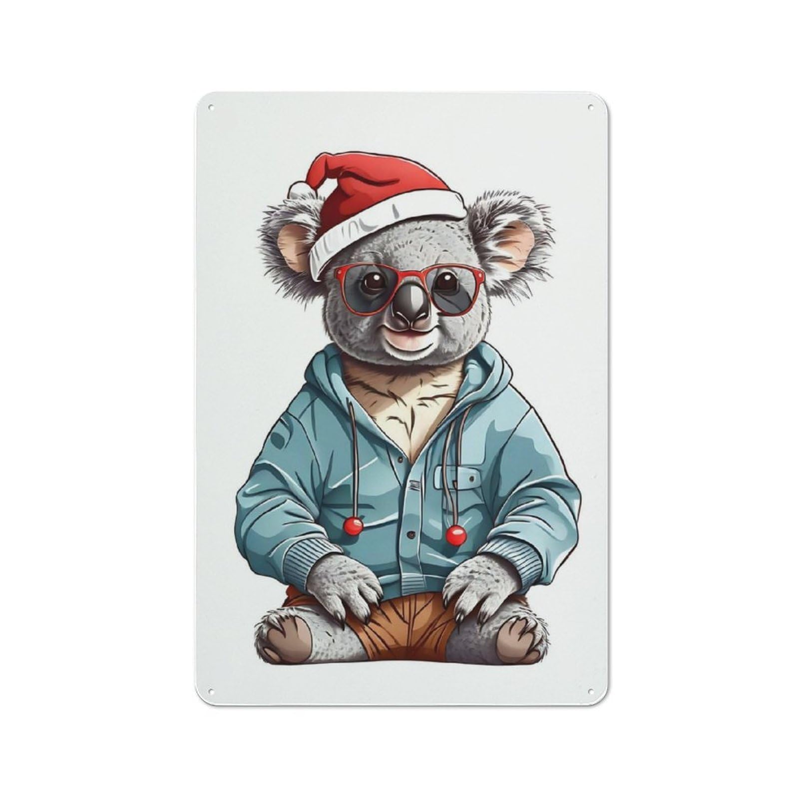 Junmoney Funny Koala Retro Metal Sign 30X20cm Featuring For Bar Or Restaurant, For Bar Decor Enthusiasts