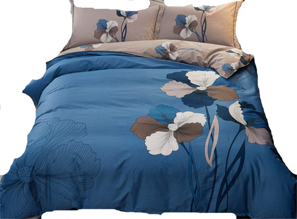 Set de literie 4 pièces literie élégante durable et douce en coton imprimé