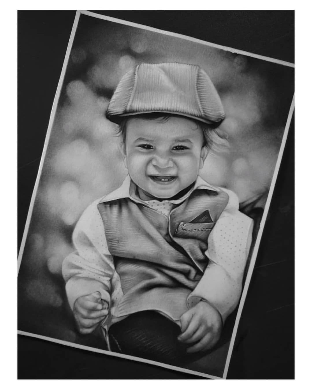 Hobbies Stuff Charcoal Sketch Portrait | Handmade Single Face A4 Size | Custom Black & White Portrait Drawing | Personalized Gift for Birthday, Anniversary & Home Décor | Hand-Drawn Artwork from Photo