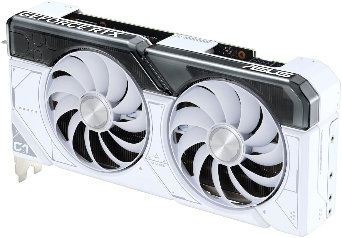 ASUS Dual NVIDIA GeForce RTX 4070 OC Edition Scheda Grafica, 12 GB GDDR6X 192-bit 21 Gbps PCIE 4.0, GPU Tweak III, DUAL-RTX4070-O12G-WHITE
