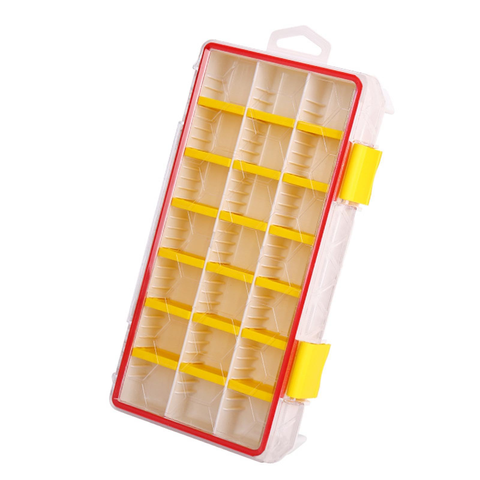 Fishing Tackle Box Portable with Removable Dividers for Lake Fishing Outdoor Yellow-image-32