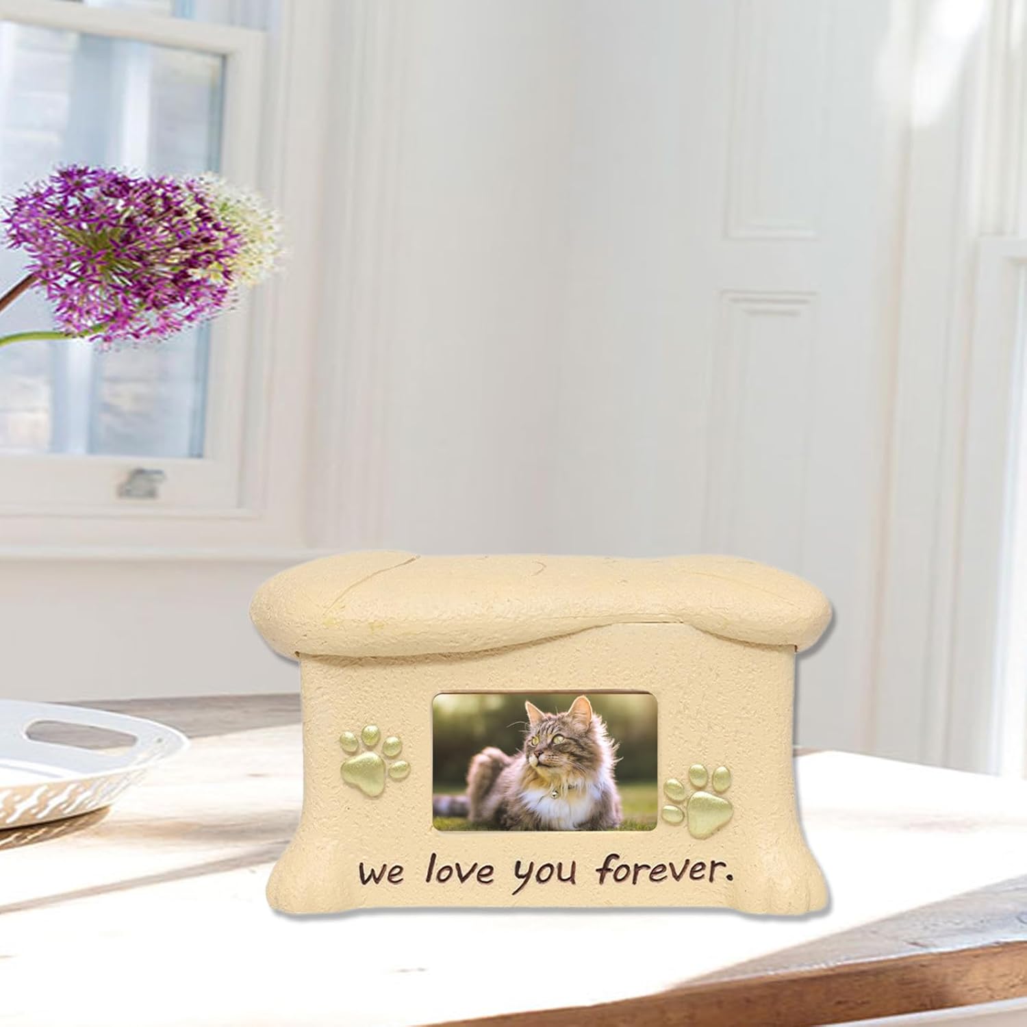 Pet Urn Dog Picture Frame Loving Remembrancer Sympathy and Cats Picture Frame Commemorate Caskets Pet Cremation Urns Small Dog