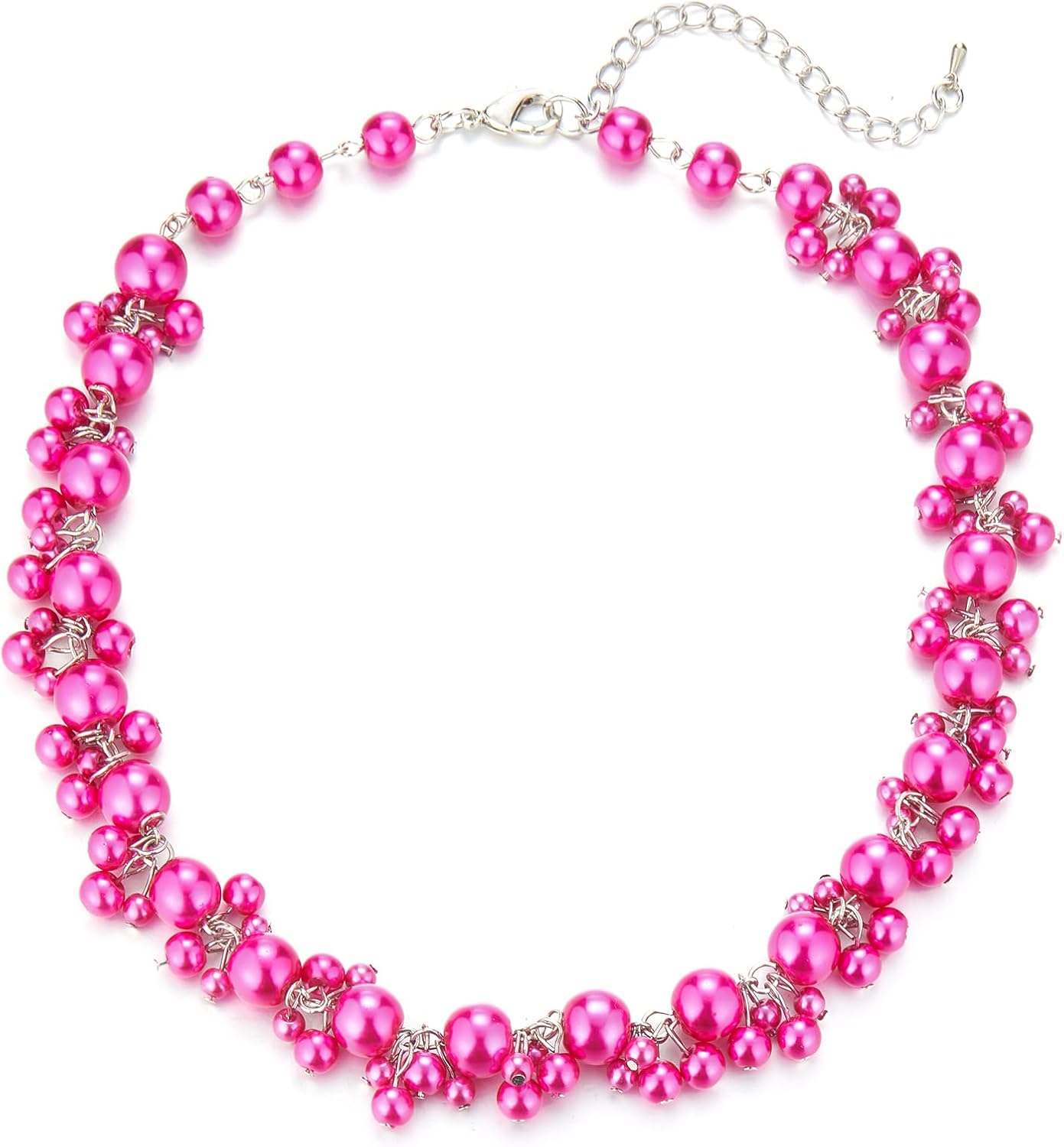 Beaded Pearl Necklace - Elegant Pearl Choker Necklaces for Women Fashion Jewelry Birthday Gift for Mom