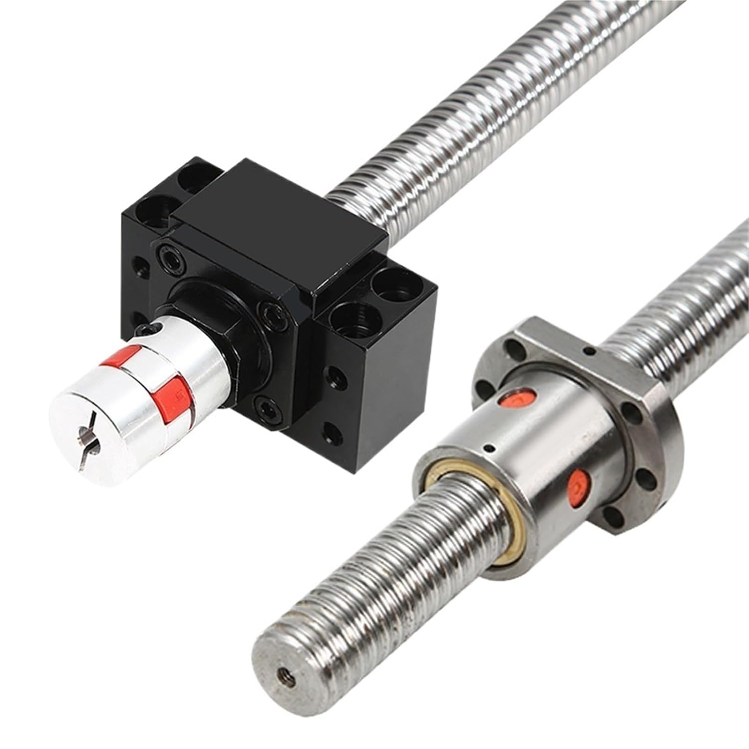 Linear Motion Ball Screw Machine Parts Ball Screw Nut 20mm SFU2005 2000mm with BKBF15 End Machining+DSG20H Supporter Coupling