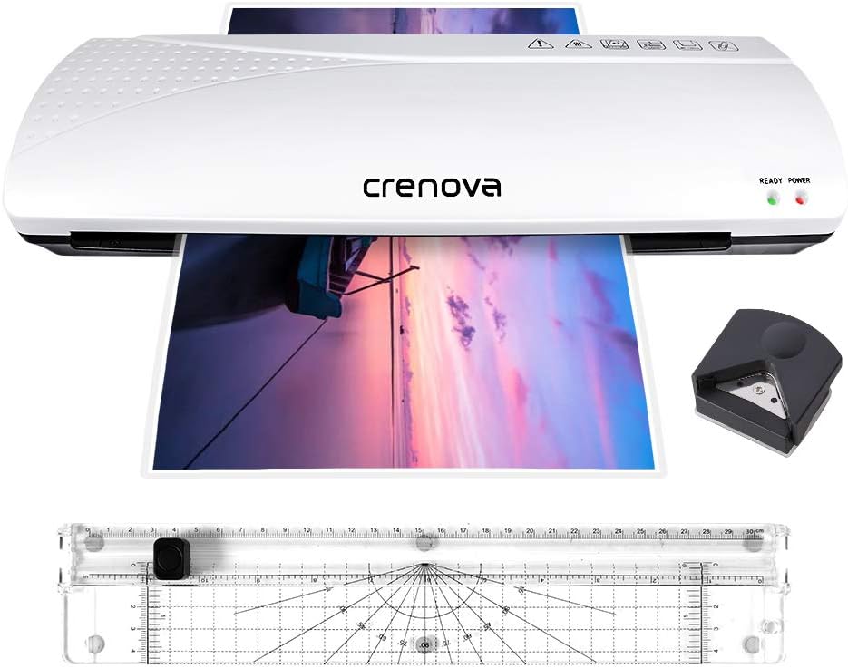 Crenova 13 Inches Laminator A3 with 20 Laminating Pouches, Paper Trimmer, Corner Rounder : Office Products