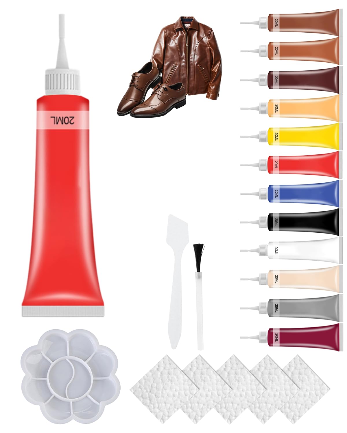 2025 New Advanced Leather Repair Gel, Leather Repair Kit for Car Seat Vinyl Repair Kit, Professional Leather Repair Kit for Car Seat, Multifunctional