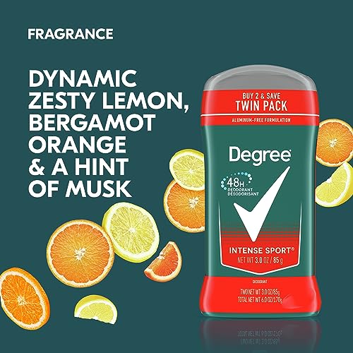 Degree Men Intense Sport Deodorant 2-Pack - 48-Hour Odor Protection