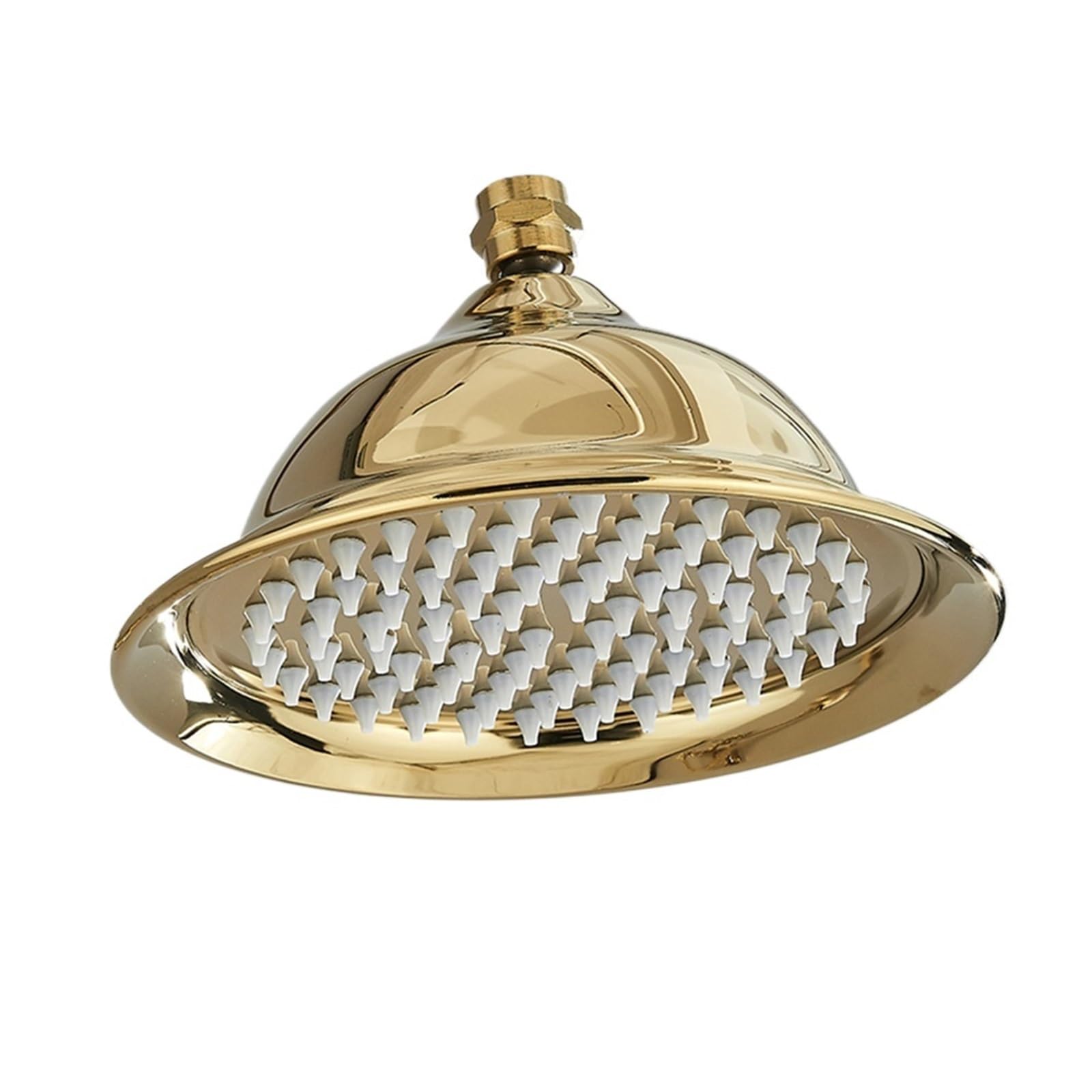 Shower Head Brass Golden Rainfall Shower Head Faucet Bathroom Replace Rain Showerhead Antique Accessory(Light Yellow)