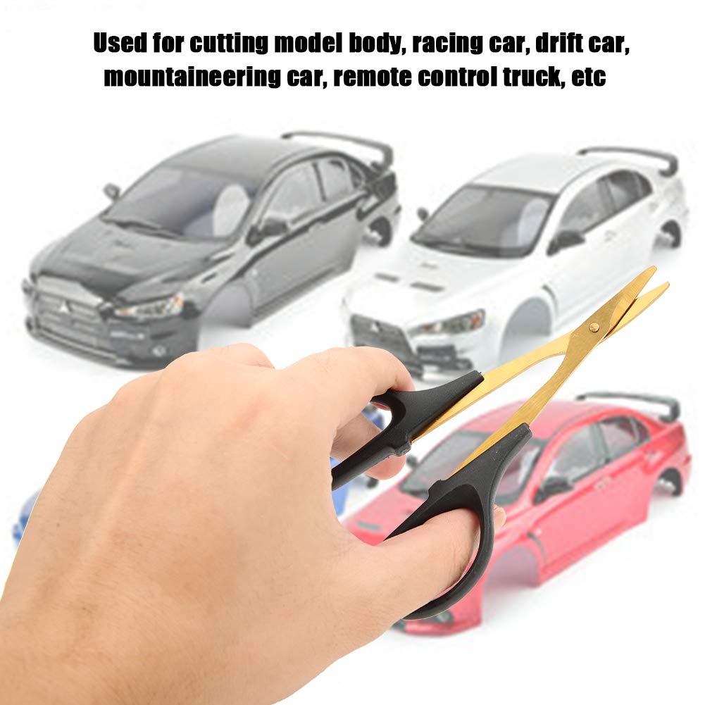 RC Curved Scissors, Model Car Body Cutting Tool, Precision Cutting for RC Truck Enthusiasts RC Body Shell Trimming - Image 3