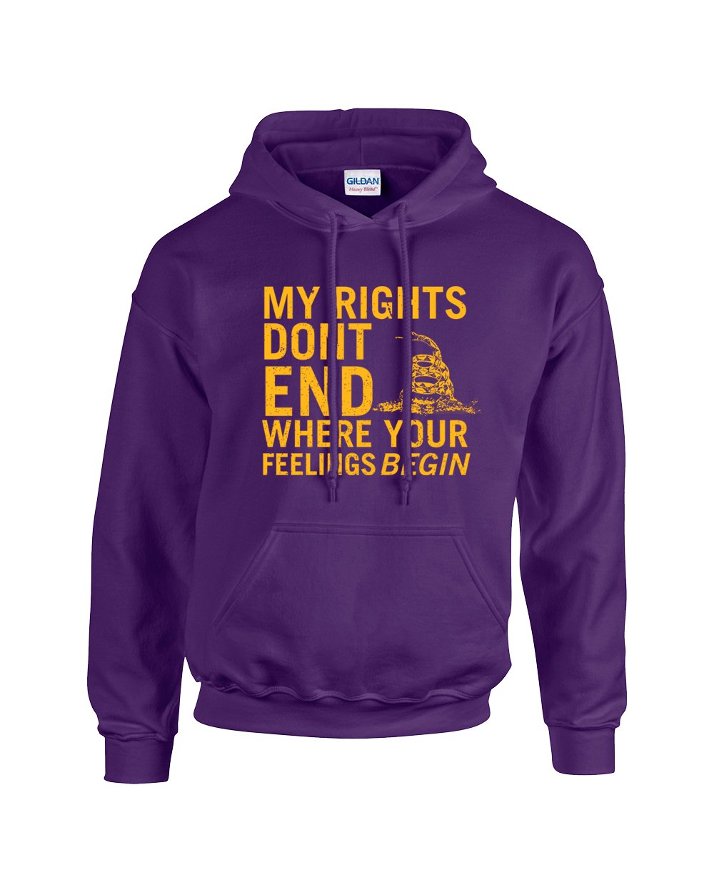 Trenz Shirt Company Rights Don't End Where Feelings Begin 2Nd Amendment Hoody