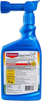 BioAdvanced Fungus Control for Lawns, Ready-to-Spray, 32 fl oz, 5,000 Sq Ft, Lawn Fungicide