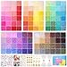Funtopia 3mm 37000pcs+ Seed Beads for Jewelry Making, 120 Colors Small Glass Beads for Bracelets, Friendship Bracelet Kit with Alphabet Letter Beads Smile Face Beads for DIY, Art and Craft