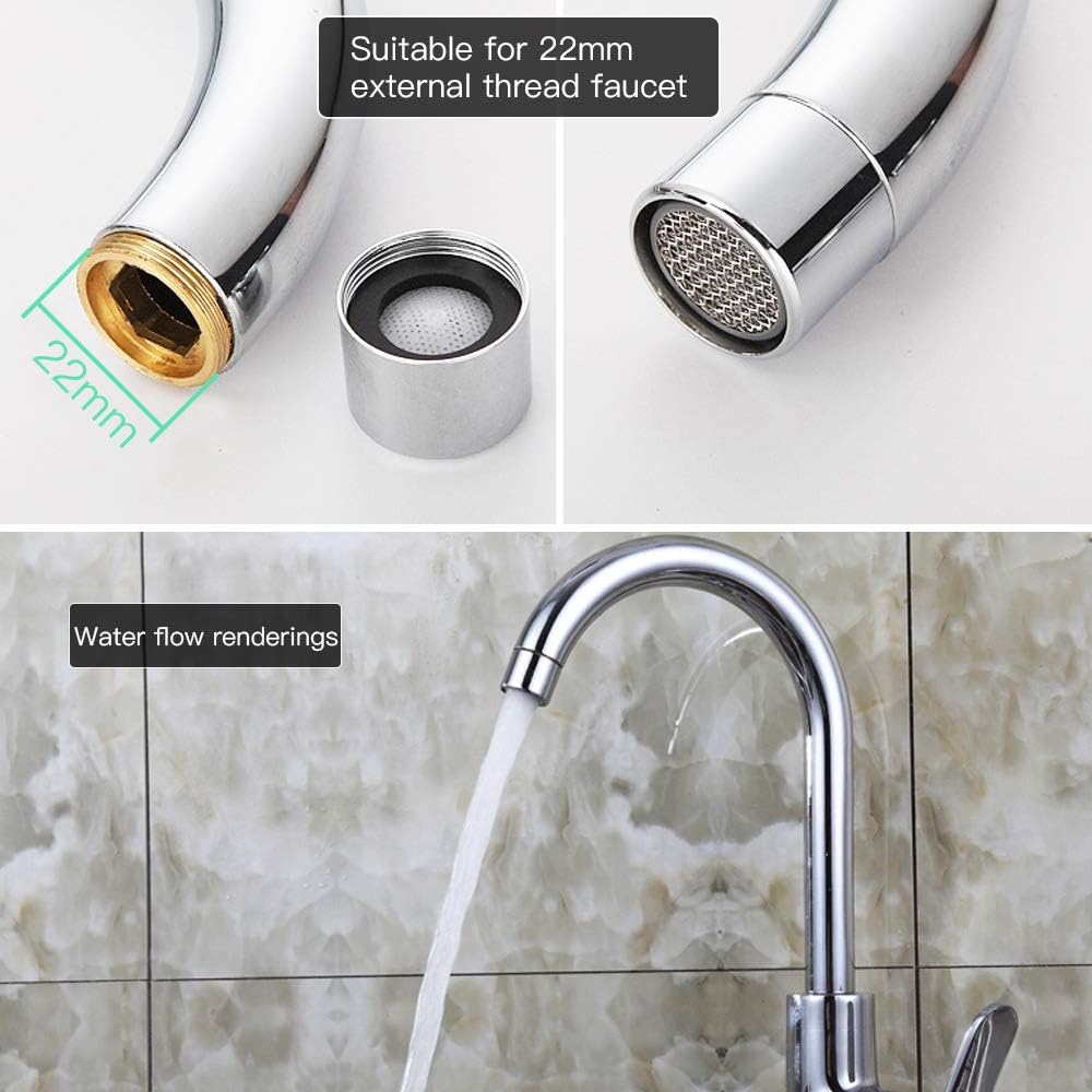 JaneYi (6 Pieces) Tap Aerator Replacement M22 Stainless Steel Kitchen