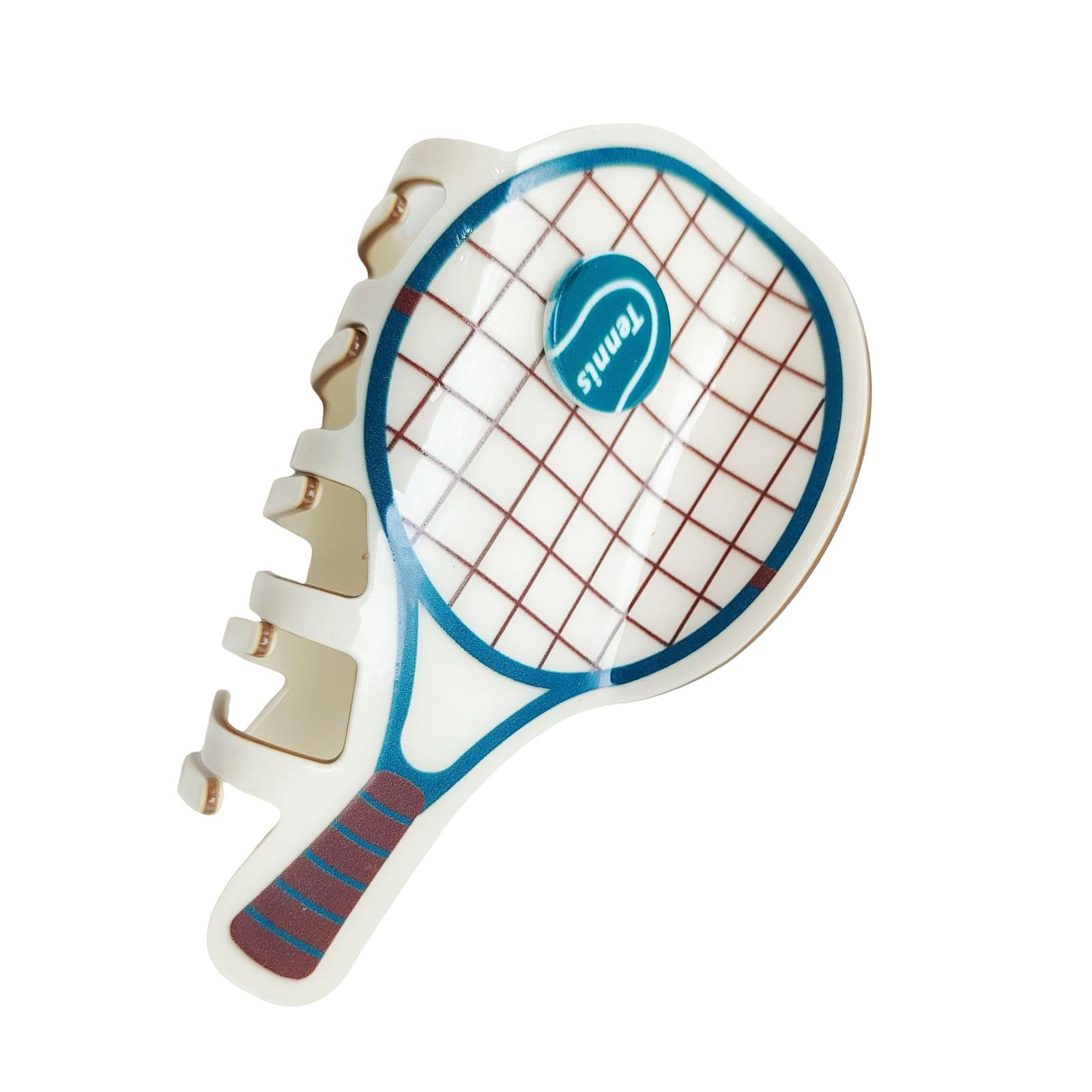MICFENY Sporty Jaw Hair Clip Tennis Theme Design Hairpin For Athletic Women And Teens