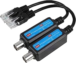 Storage Bag Networking Transmitter Coaxial To Ethernet Converter Adapter Pair For Camera 10/100Mbps 220m 1080P 5MP 8MP