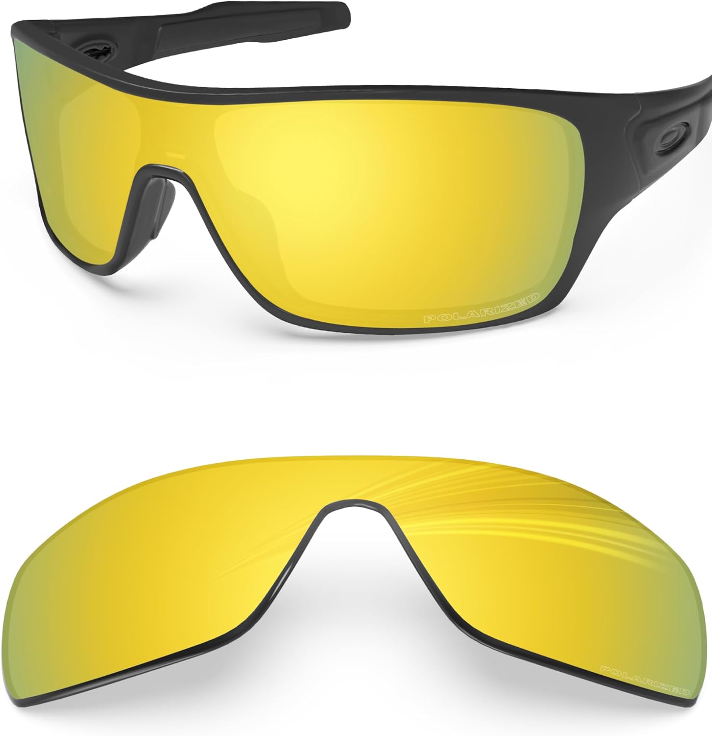 BLAZERBUCK Polarized Replacement Lenses for Oakley Turbine Rotor OO9307 Sunglass