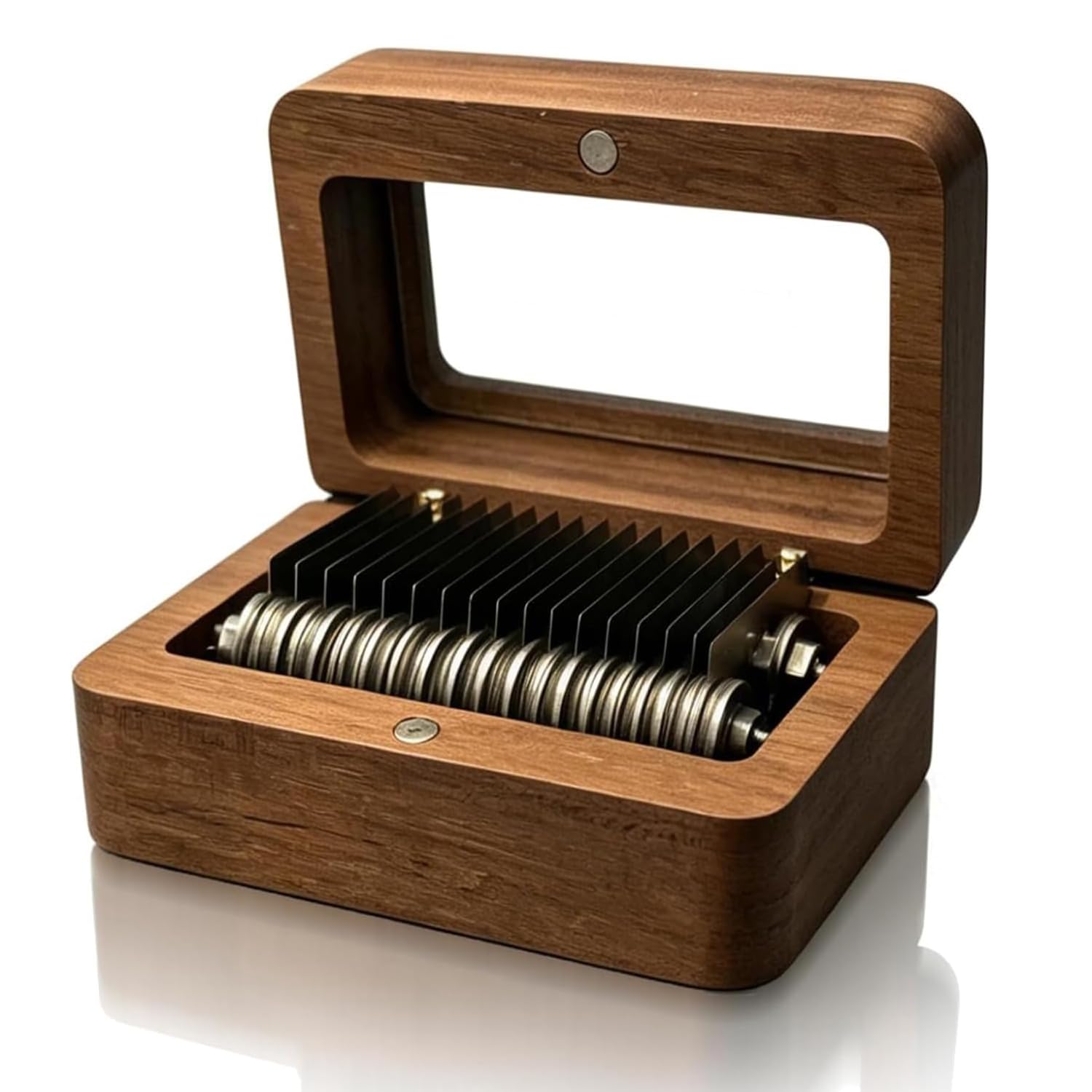 HiJiuAn Manual Chalk Sharpening Tool, Wooden Tailor's Chalk Sharpener, Solid Walnut Wood, With Transparent Window, Tailor's Fabric Marker Chalk, For Tailors, Sewing Enthusiasts