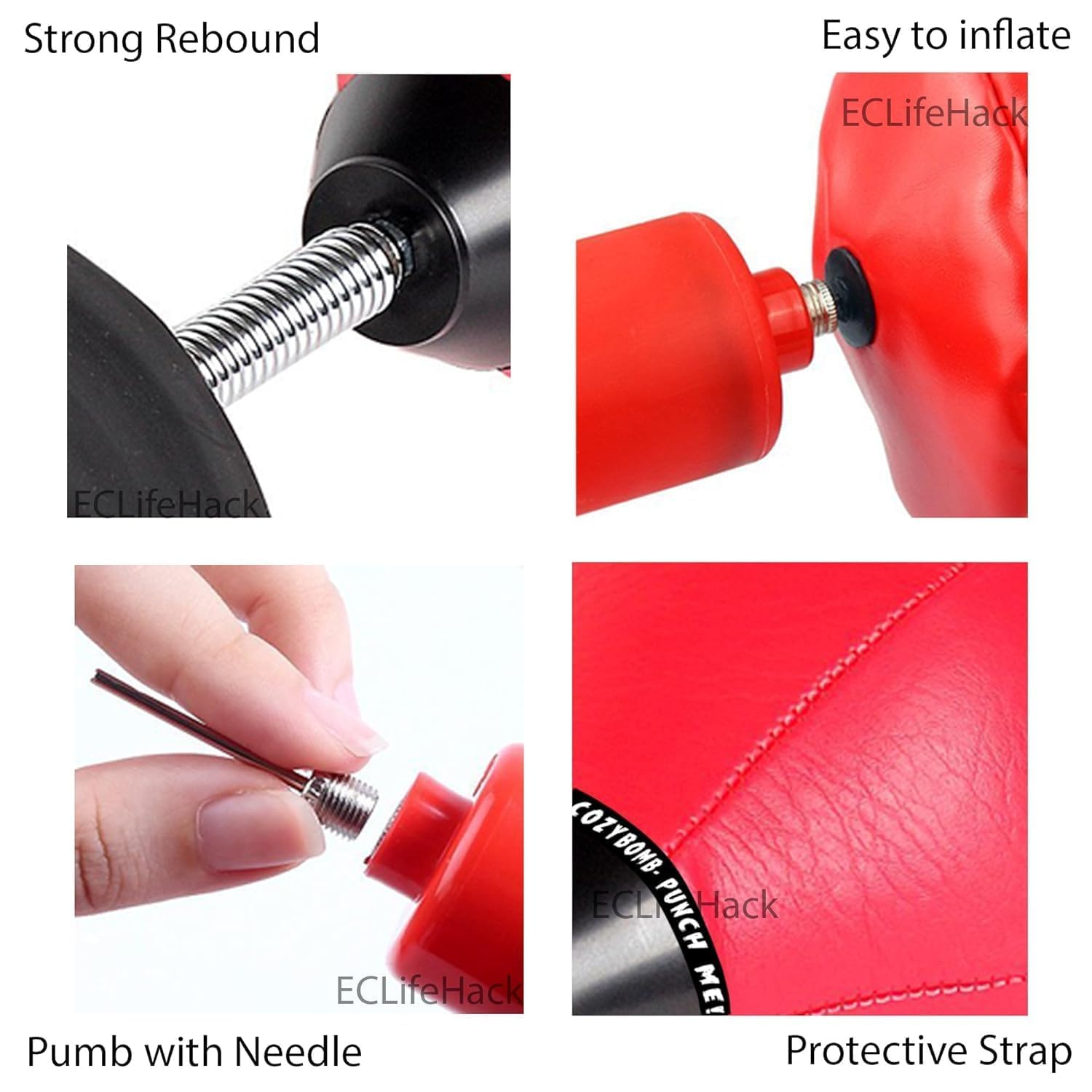 Sohansh Desktop Punching Bag | Boxing Punch Ball With Suction Cup | Stress Relief Speed Ball for Office & Home | Fun Desk Toy for Kids & Adults | Boxing Kit With Pump 3