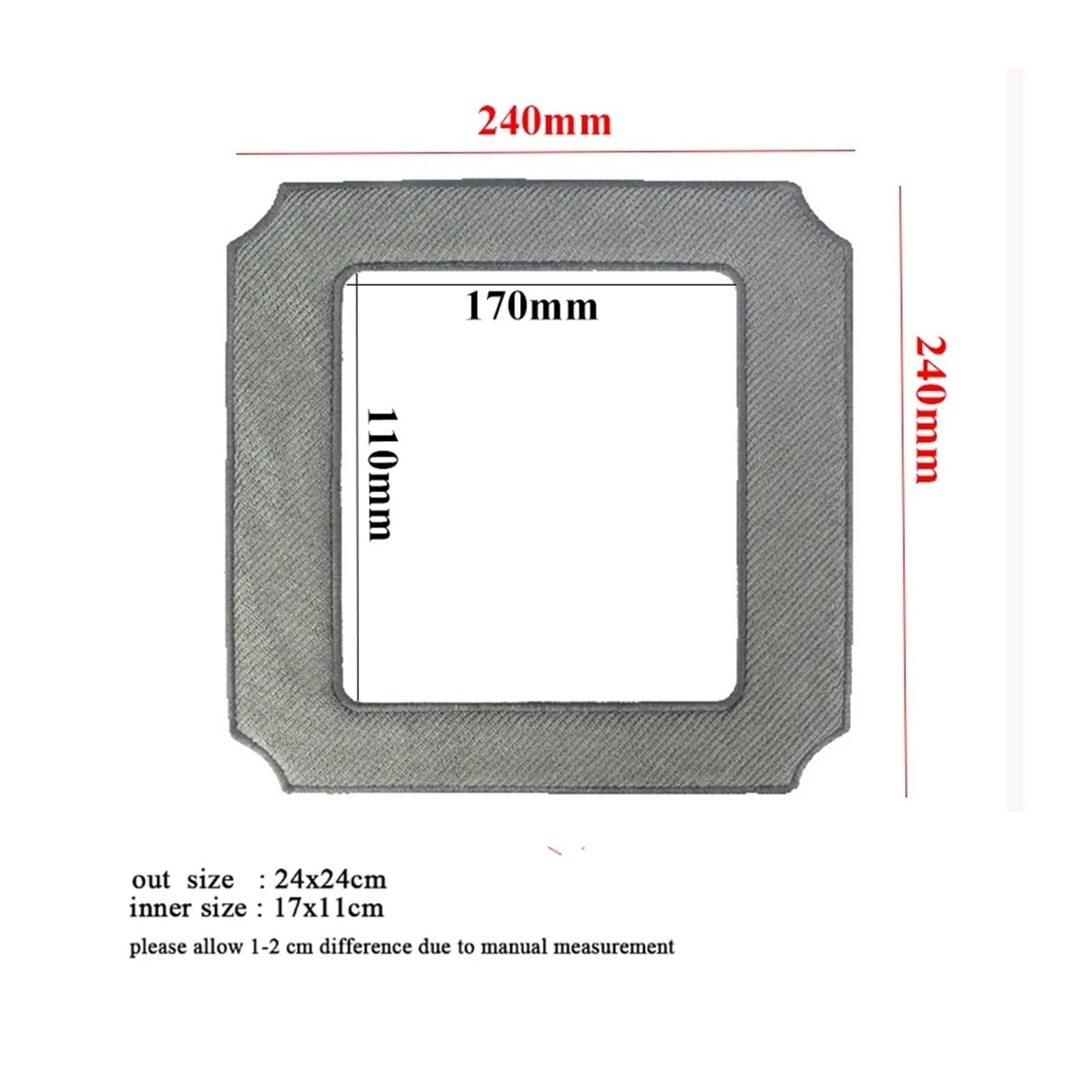 Mop For Pulizia Vetri In Microfibra For Robot Aspirapolvere For Finestre, Stracci Ultra Sottili Riutilizzabili 24X24 Cm For Lavare Il Panno Di Ricambio For, Facile Da Pulire(12pcs)