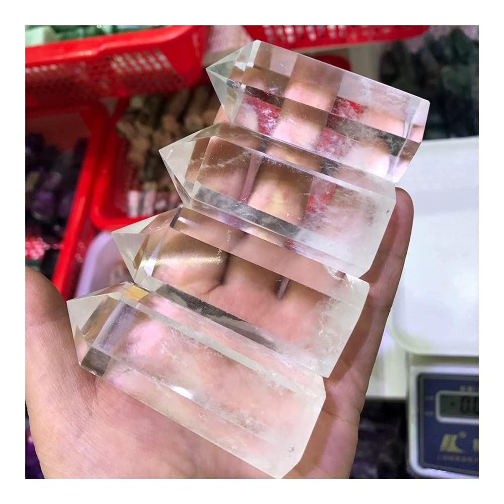 For varitas de punto de cristal de cuarzo transparente Natural de 200g, torre de piedra de Ángel Reiki for decoración de habitación, dios de la riqueza, Feng Shui ZFUGEDRLI
