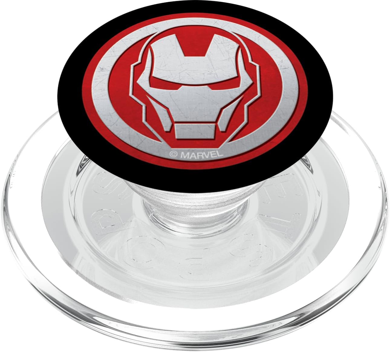 Marvel Iron Man Tony Stark Icon Red and Silver PopSockets PopGrip for MagSafe