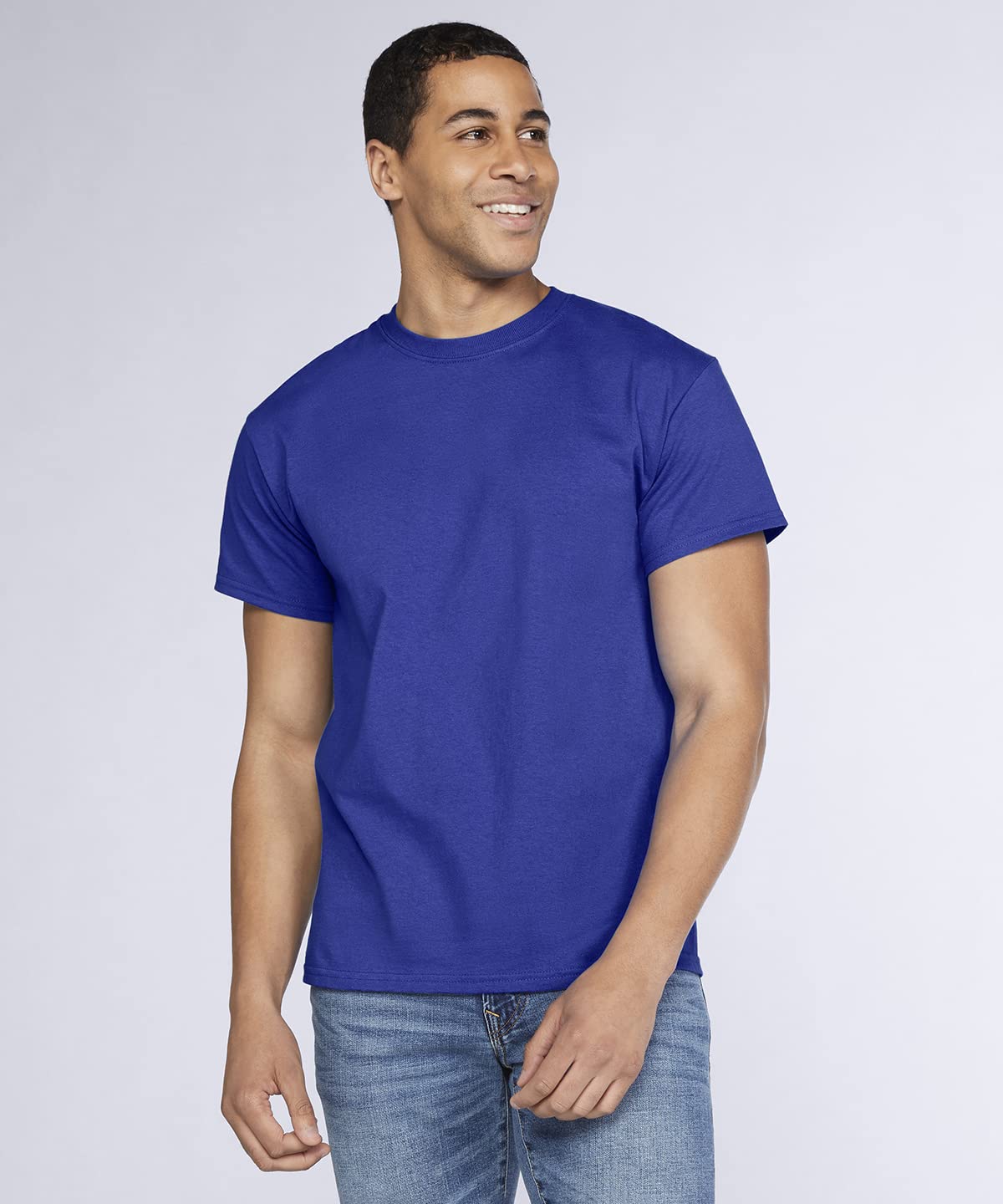COOZO Hommes Lot De 5 T-Shirts Unis en Coton Épais