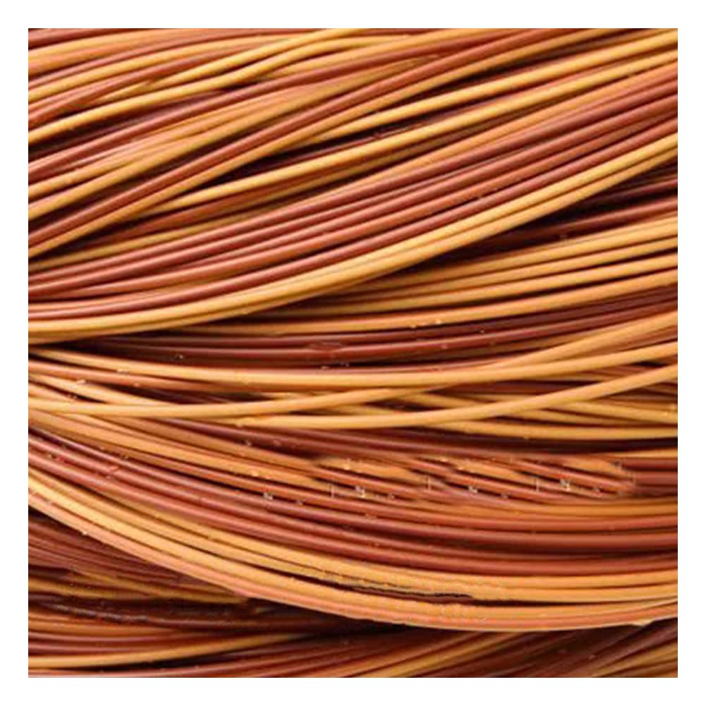 Yldessm&EU Materiale di Riparazione in Vimini da 2,5 mm, in Rattan PE da 500 g Materiale for Tessitura in Vimini Piatto Rotondo for Sedia da Giardino Divano Cestino Fai da Te(Gradient Orange)