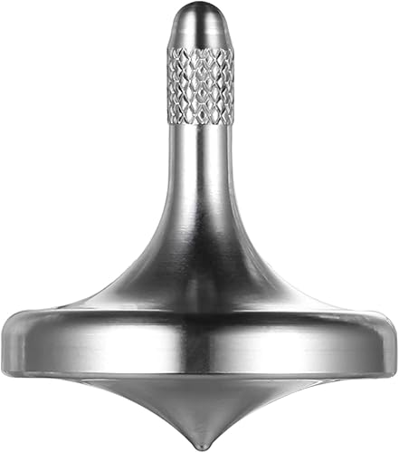 Miniatura 11 de Parte superior giratoria de precisión de metal, bien fabricada de acero inoxidable, giro de larga duración que excede los 8 minutos, juguete