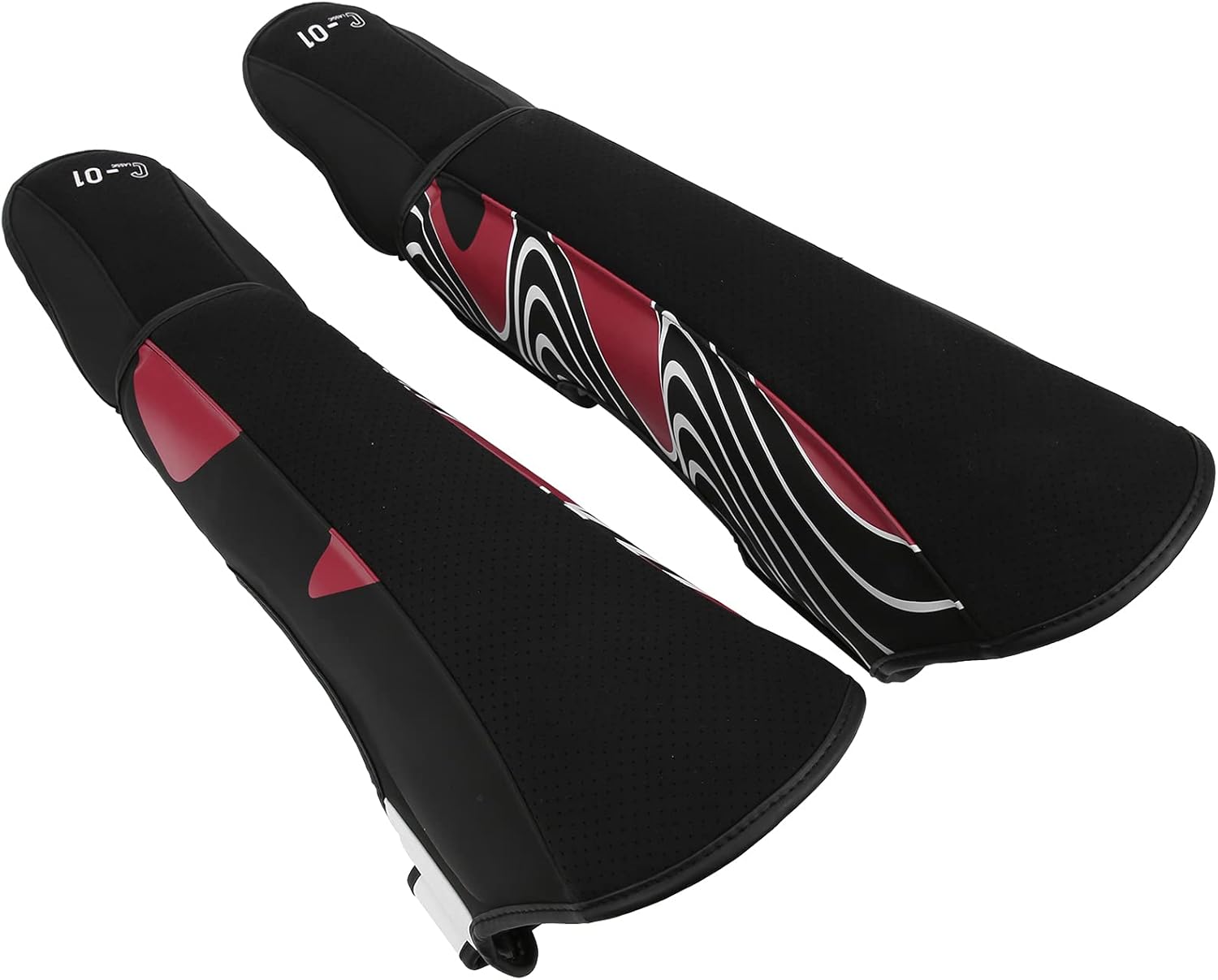 Kickboxing Muay Thai Shin Guards for Adults Protection, High Performance Fights Sportschienbein Guardian for, 1 Pair of Red Shin Guards