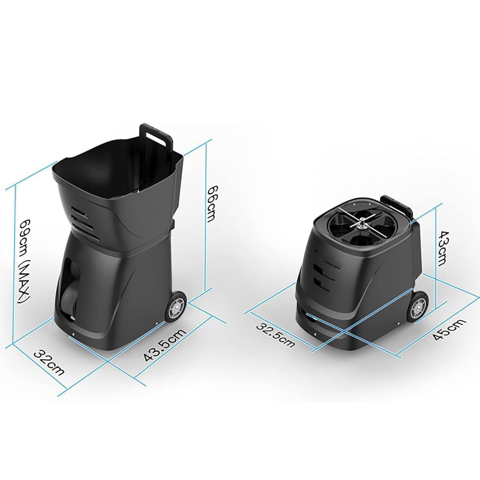 Lanzador automático de pelotas de tenis con control de aplicación móvil, capacidad de 100 pelotas para práctica diaria, ideal para jugadores de tenis y entusiastas
